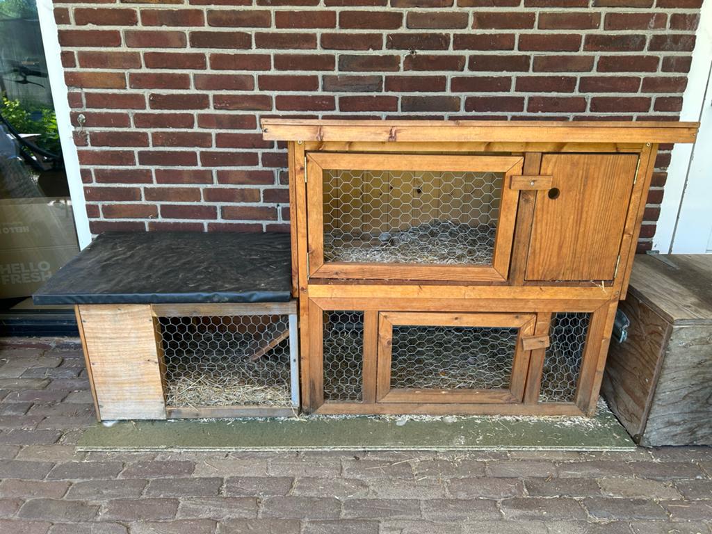 Cavia of konijnen hok voor buiten, Dieren en Toebehoren, Ophalen, Gebruikt, Overige typen