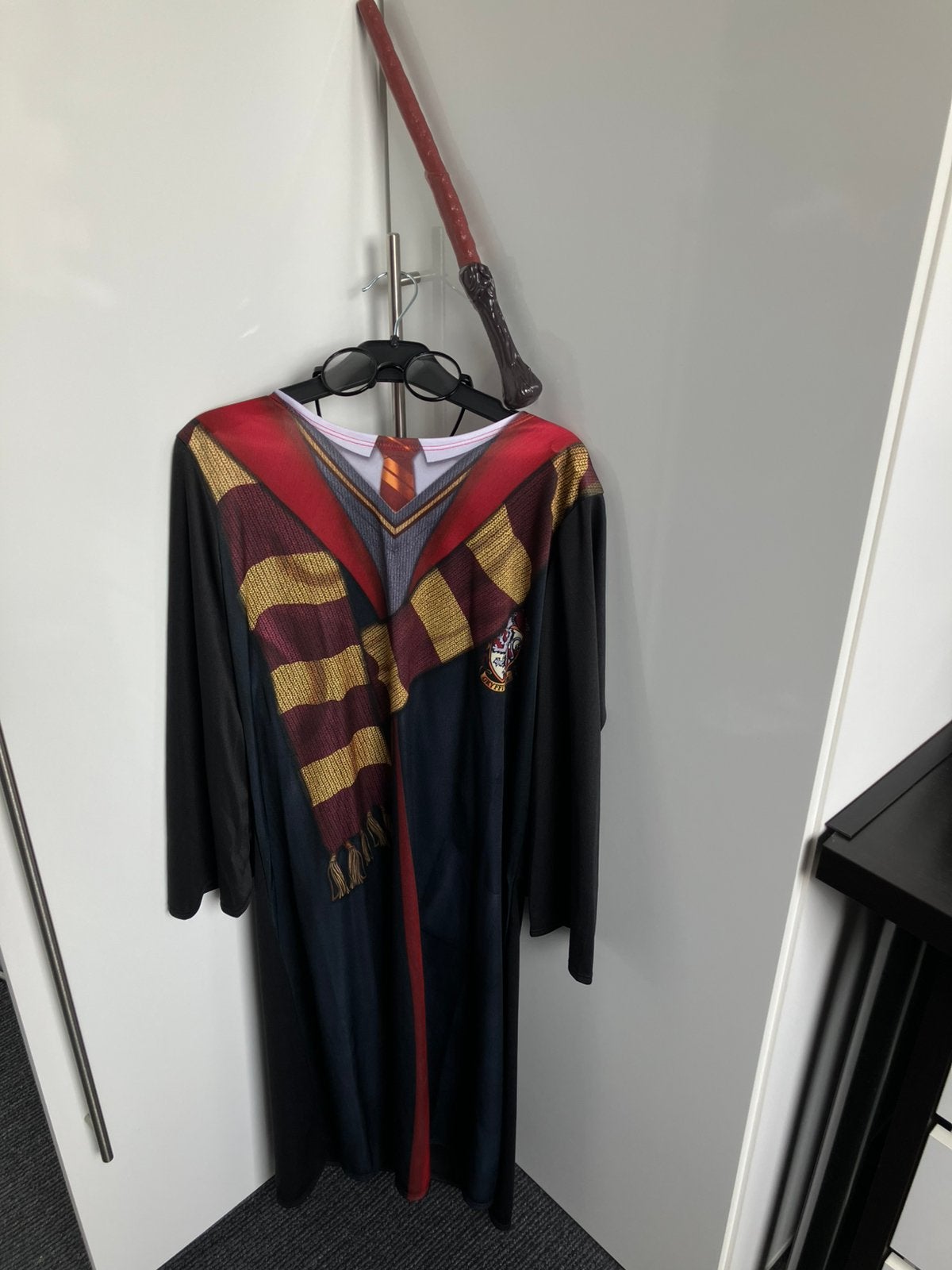 Harry potter mantel maat 146 incusief toverstaf en bril, Ophalen, Nieuw, Overige typen