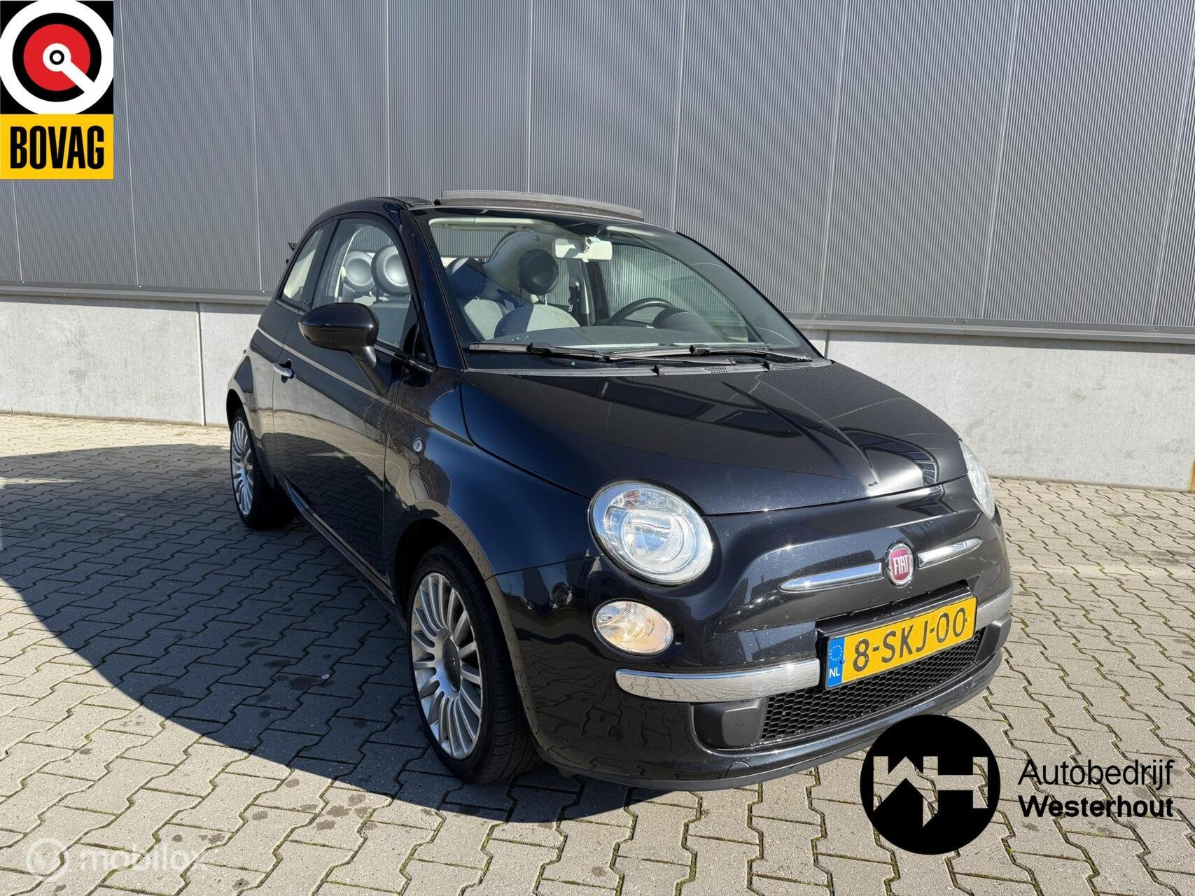Fiat 500 C 0.9 TwinAir Lounge|CABRIO|PARKEERSENSOREN|BLUETOO, Auto's, Euro 5, 86 pk, Gebruikt, 31 €/maand