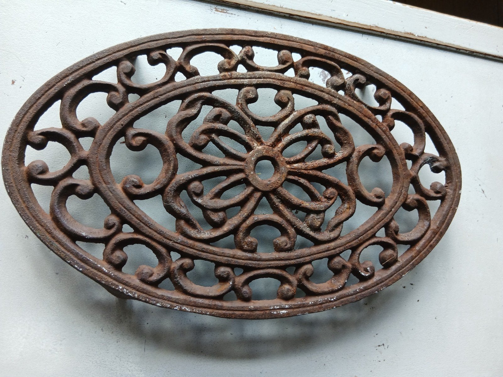 brocante gietijzeren onderzetter, Antiek en Kunst, Curiosa en Brocante, Ophalen of Verzenden