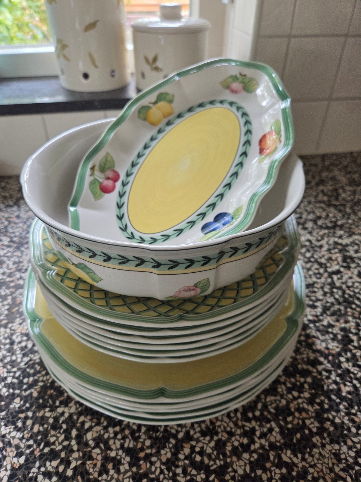 Servies Villeroy & Boch French garden schalen en borden, Ophalen, Porselein, Overige stijlen, Bord(en)