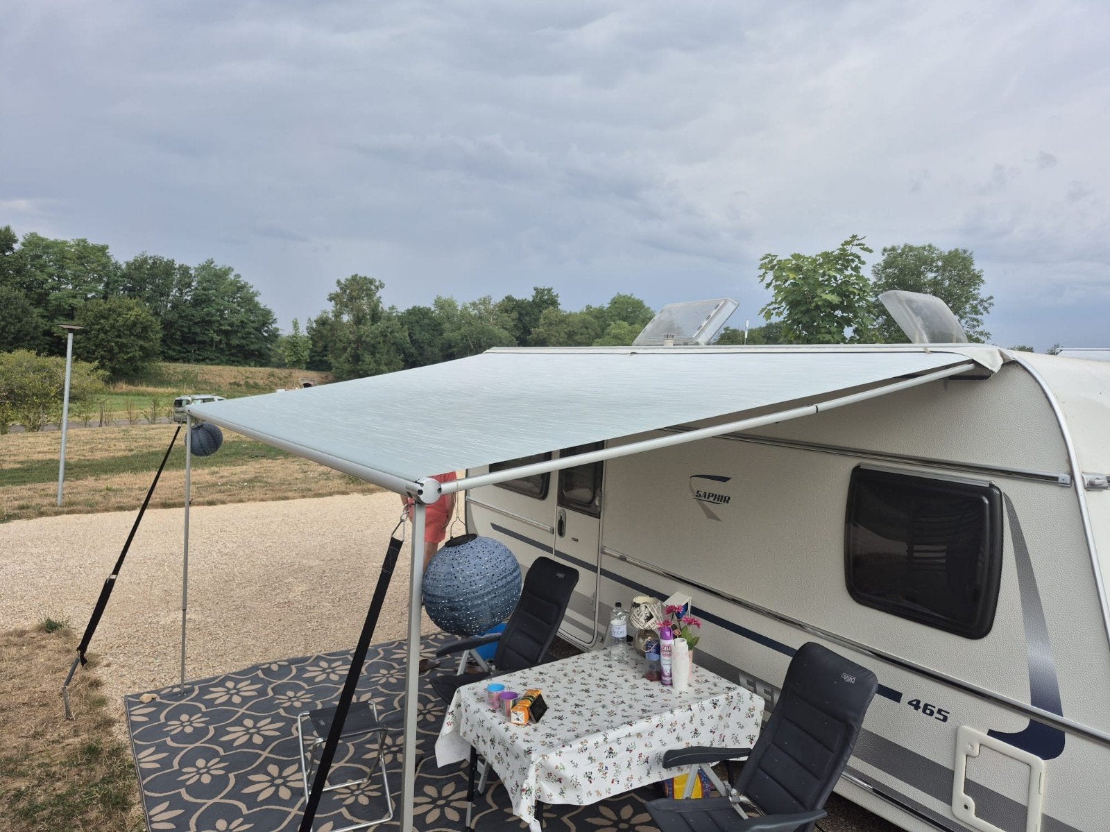 Thule Omnistor zakluifel 450 x 250 voor caravan/camper, Ophalen, Gebruikt