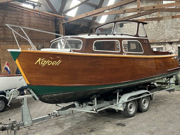 Prachtige klassieke mahoniehouten kajuitkruiser – 1962, Watersport en Boten, Overige merken, Gebruikt, Buitenboordmotor, 10 pk