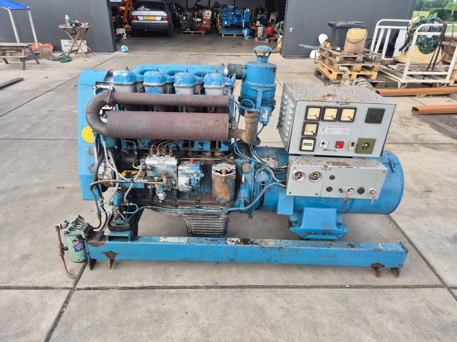 20 kva diesel aggregaat, Doe-het-zelf en Verbouw, Aggregaten, Gebruikt, Elektrisch startend, Dieselolie, Ophalen of Verzenden