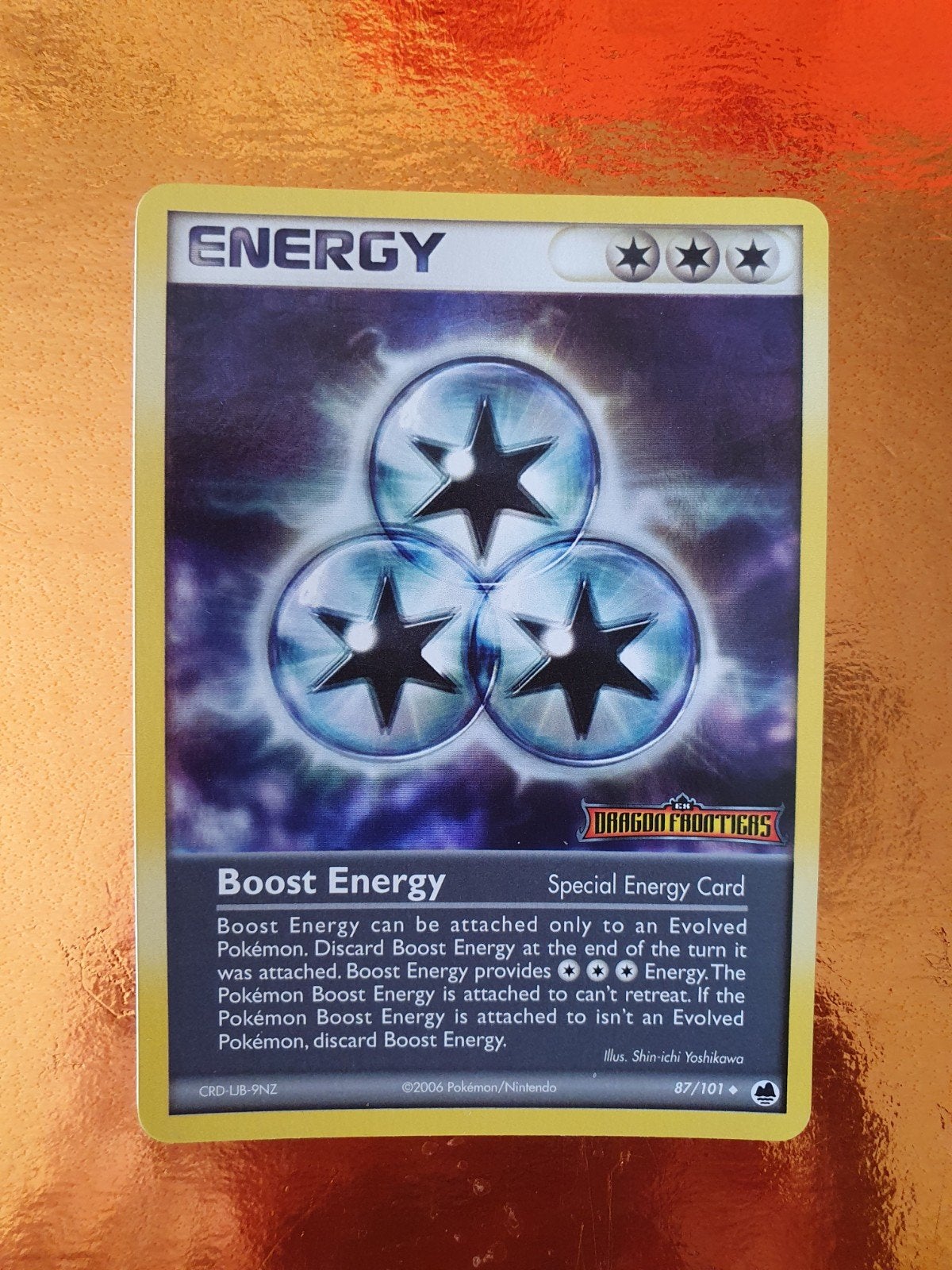 Energy 87/101 ex dragon frontiers holo pokemon kaart, Ophalen of Verzenden, Zo goed als nieuw, Losse kaart