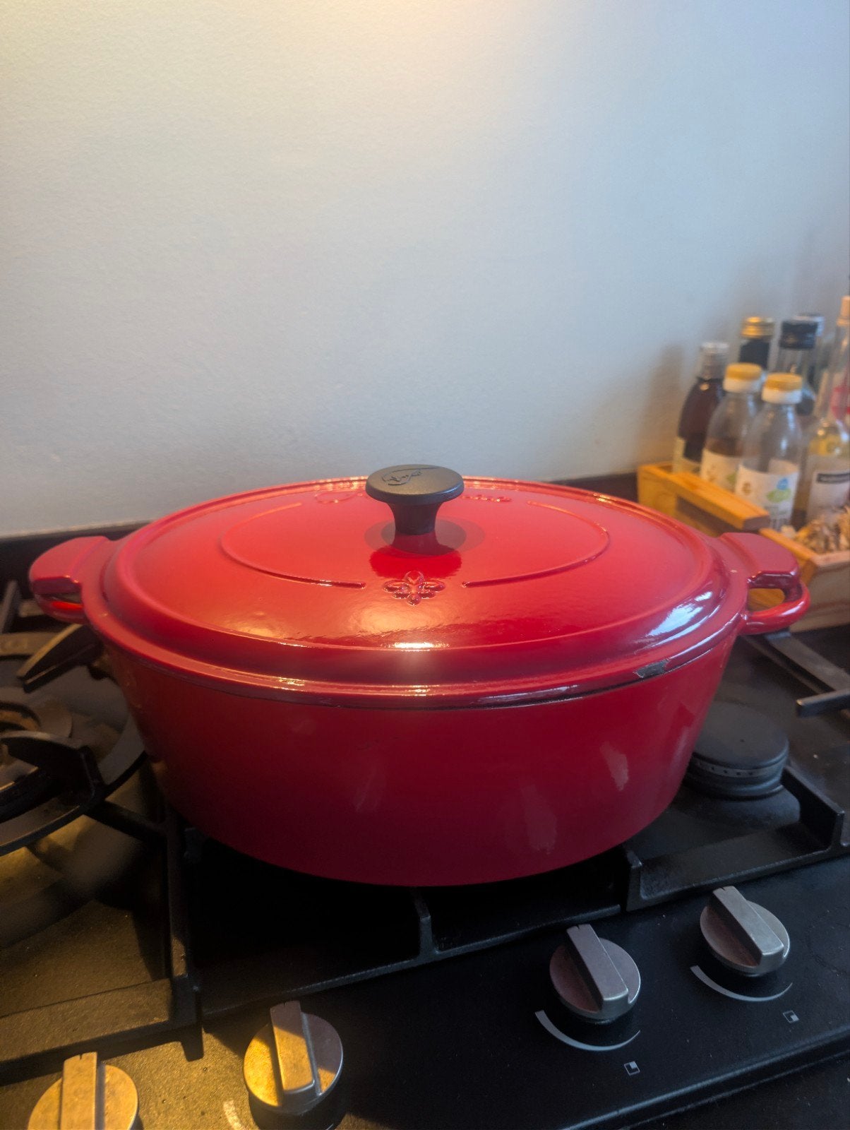Gietijzeren braadpan van Fontignac 29cm., Ophalen, Zo goed als nieuw, Gietijzer