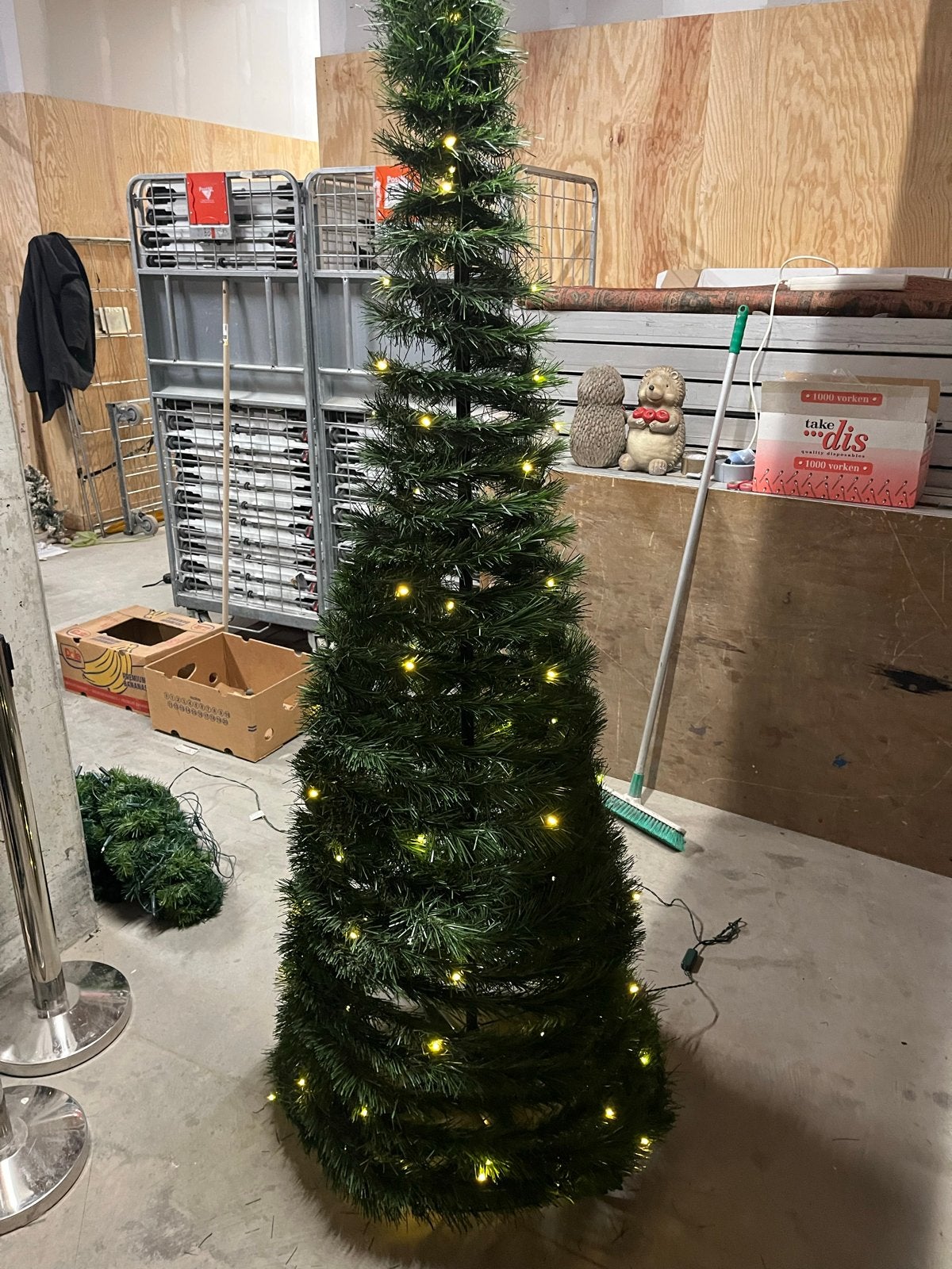 Kerstboom met verlichting.2meter, Ophalen of Verzenden