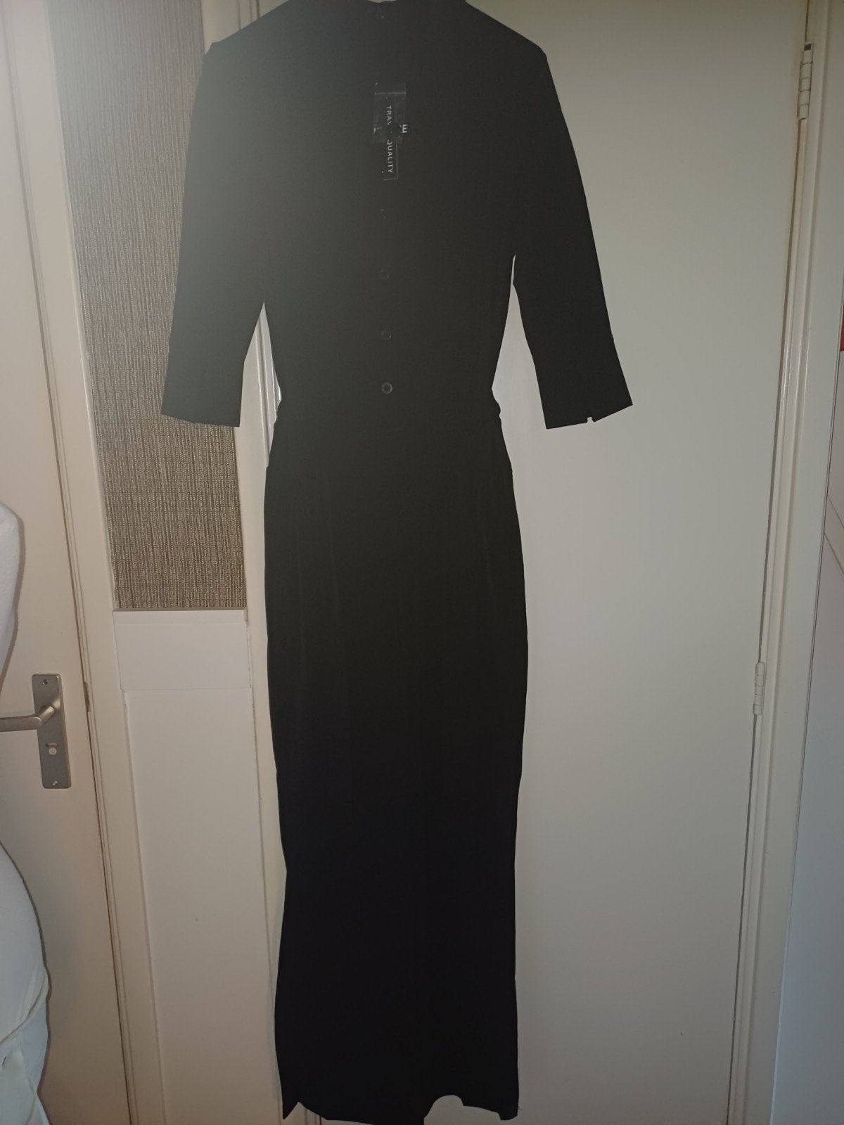 Mi Piace Travel Zwarte Jumpsuit Maat S met Steekzakken, Mp, Mp, Zwart, Nieuw