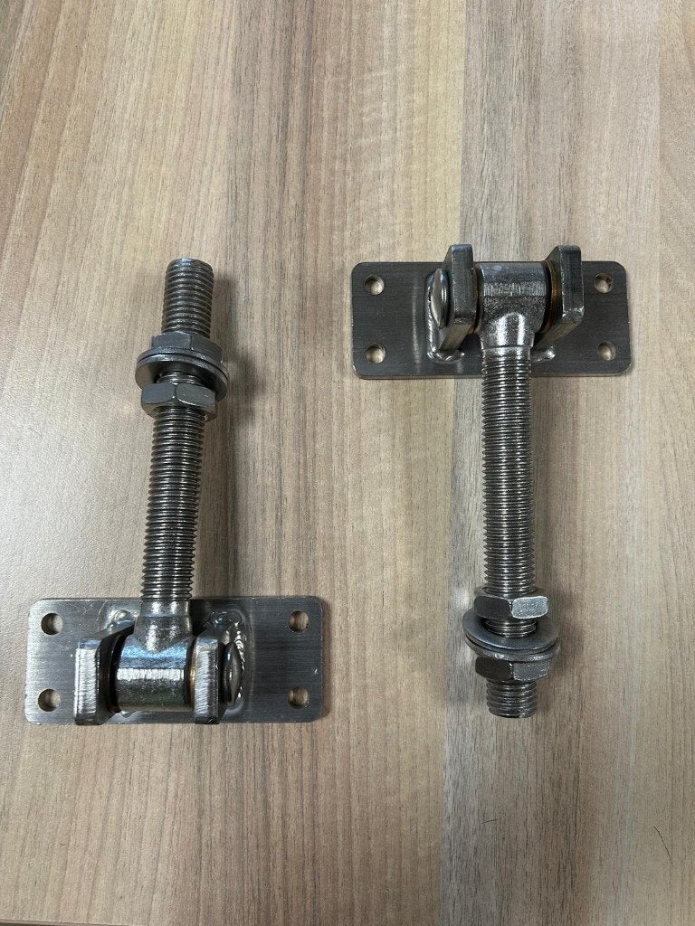 RVS plaat met draadstang tbv verstelbaar poortbeslag nr. 557, Ophalen, Nieuw, Minder dan 180 cm, Overige typen