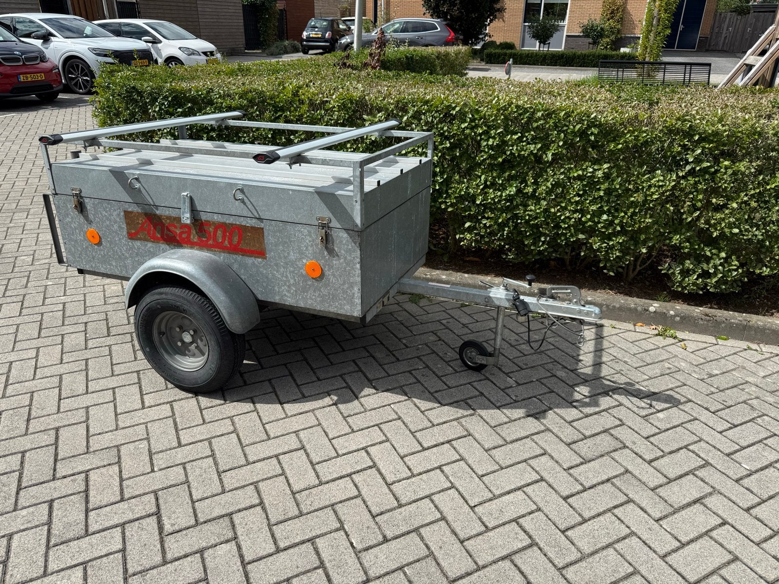 Bagage aanhangwagen met imperiaal - 150x90x50cm, Ophalen, Gebruikt