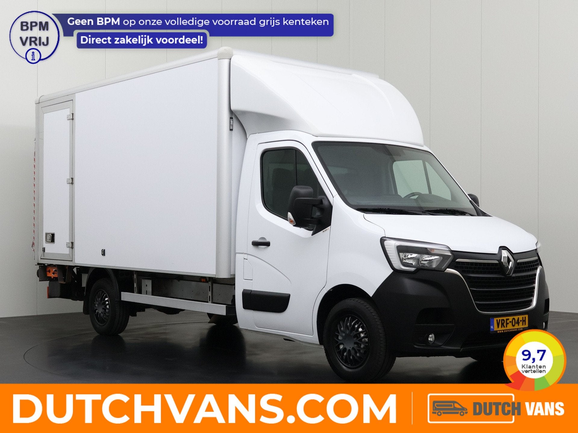 Renault Master 2.3DCi 130PK Bakwagen+Laadklep | Dakspoiler |, Gebruikt, 4 cilinders, Renault, Wit