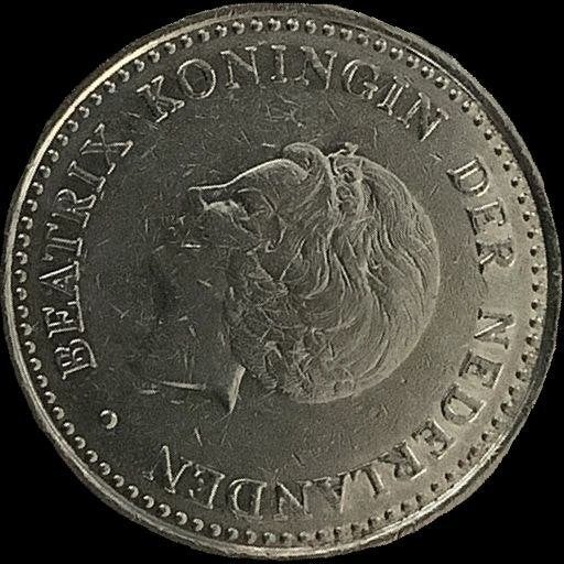 1 gulden munt 1980 nikkel Nederlandse Antillen, Postzegels en Munten, Munten | Nederland, Ophalen of Verzenden, Koningin Beatrix
