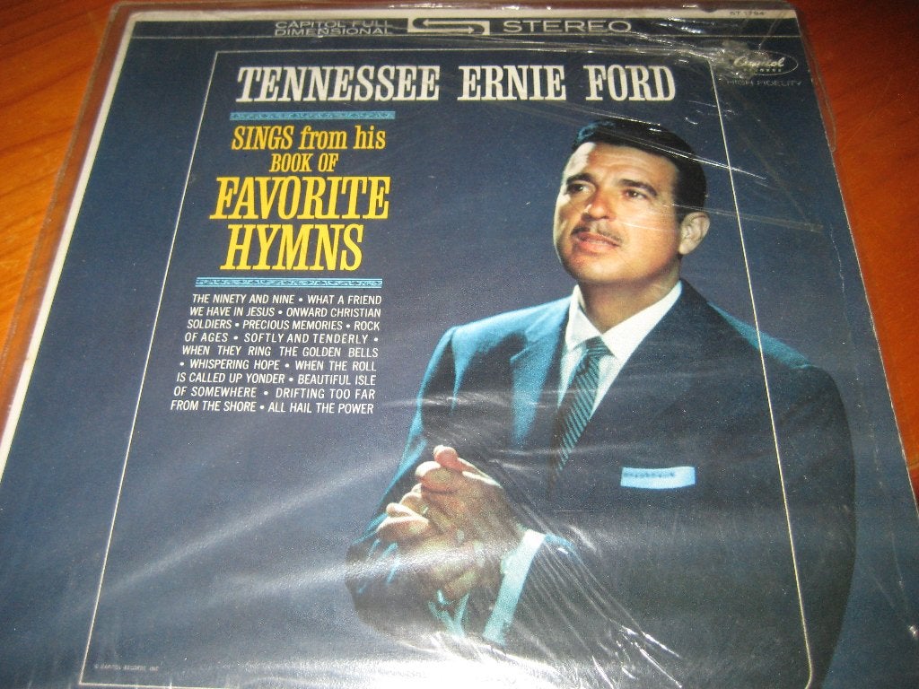 LP, Tennessie Ernie Ford sings his favourite Hymns, Ophalen of Verzenden, Zo goed als nieuw, LP