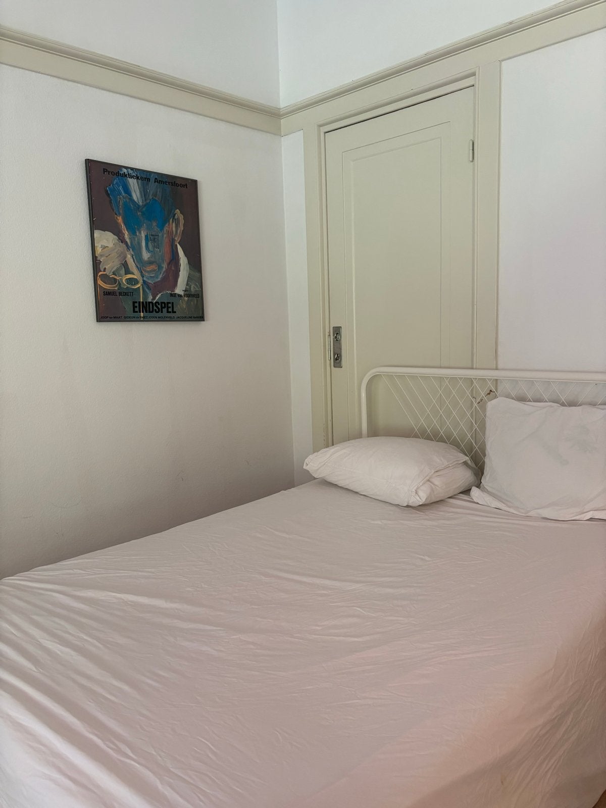 Nesstun IKEA bed - twijfelaar 140 cm (optioneel met matras), Huis en Inrichting, Slaapkamer | Bedden, Ophalen, Gebruikt, Wit, 140 cm