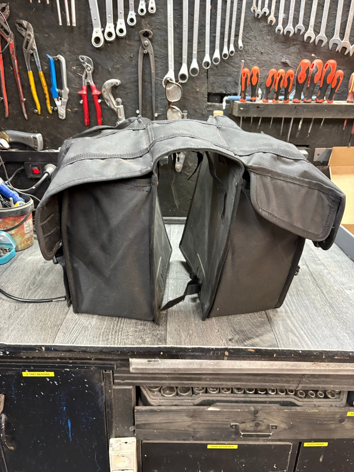 New Looxs Dubbele Fietstas - Zwart, Ophalen of Verzenden, Gebruikt