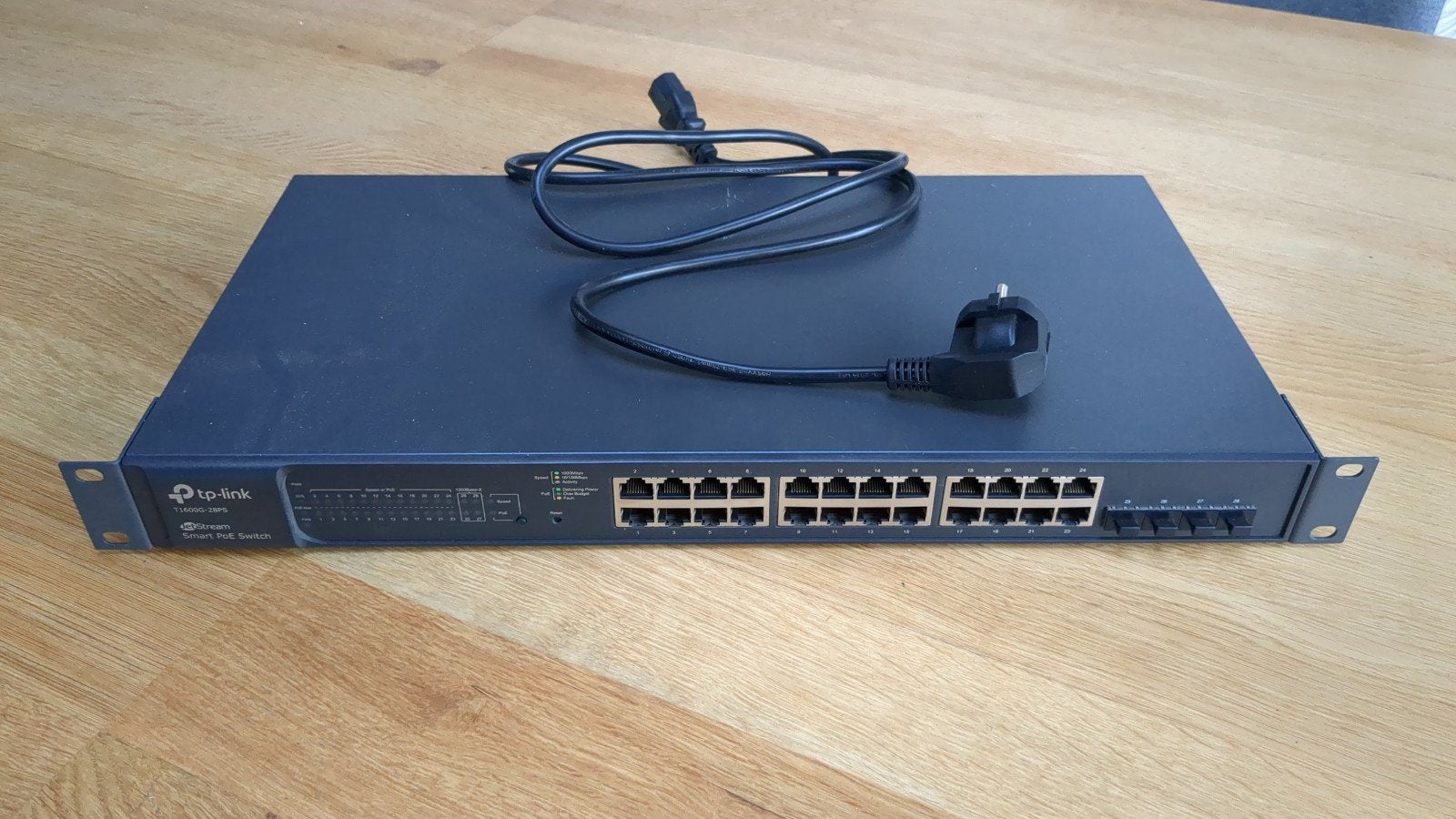 TP-Link T1600G-28PS JetStream Smart PoE Switch, Ophalen, Zo goed als nieuw