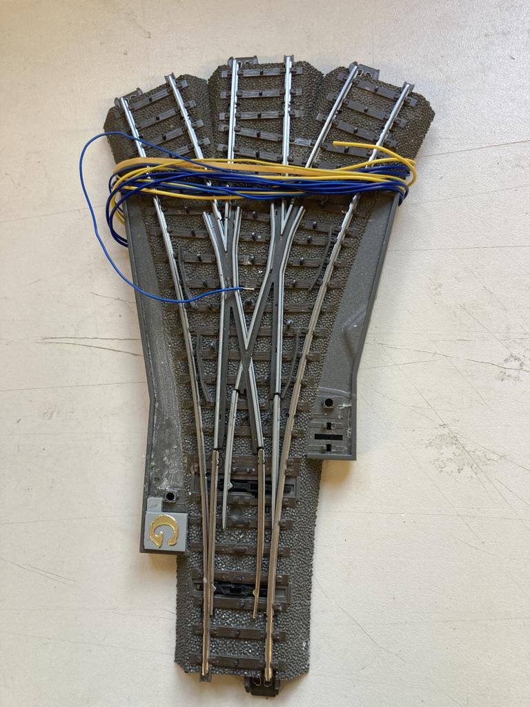 Te Koop Electrische Drieweg c rails, Gelijkstroom, Rails, Ophalen of Verzenden, Zo goed als nieuw