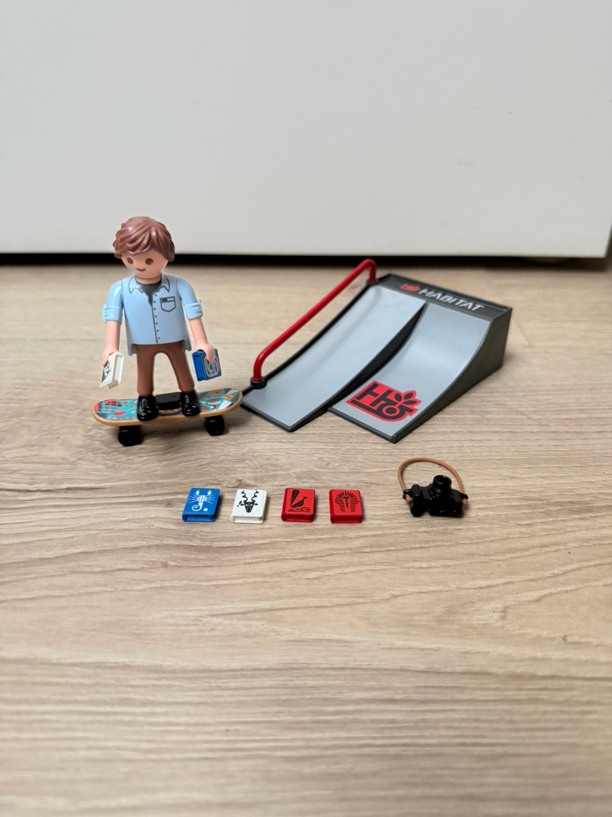 Playmobil 9094 - skater met skatersramp, Gebruikt, Complete set, Overige typen, Special plus