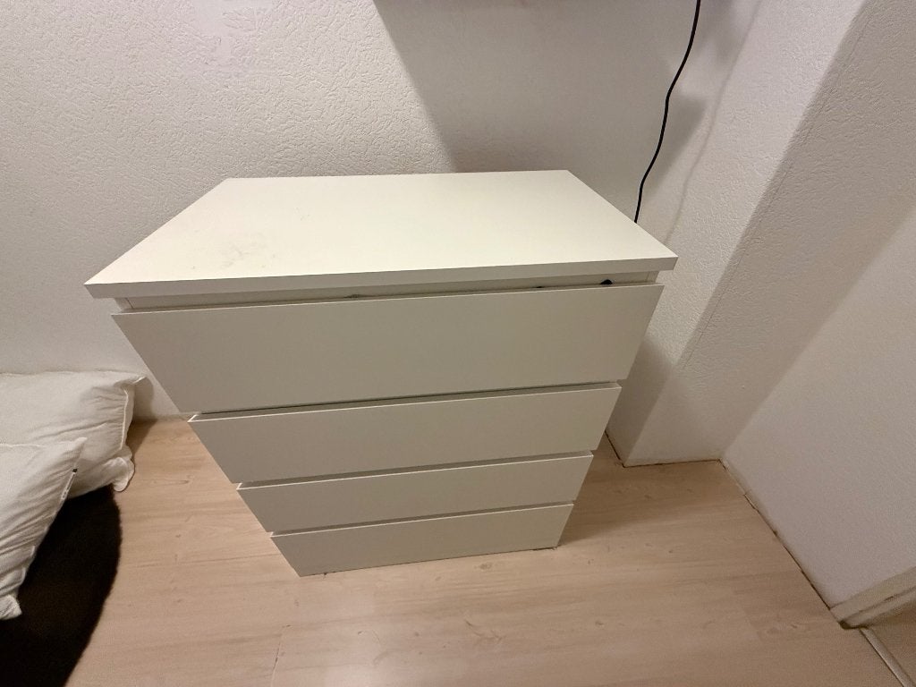 Ladekast Ikea, Ophalen, Gebruikt, Strak wit, 100 tot 150 cm