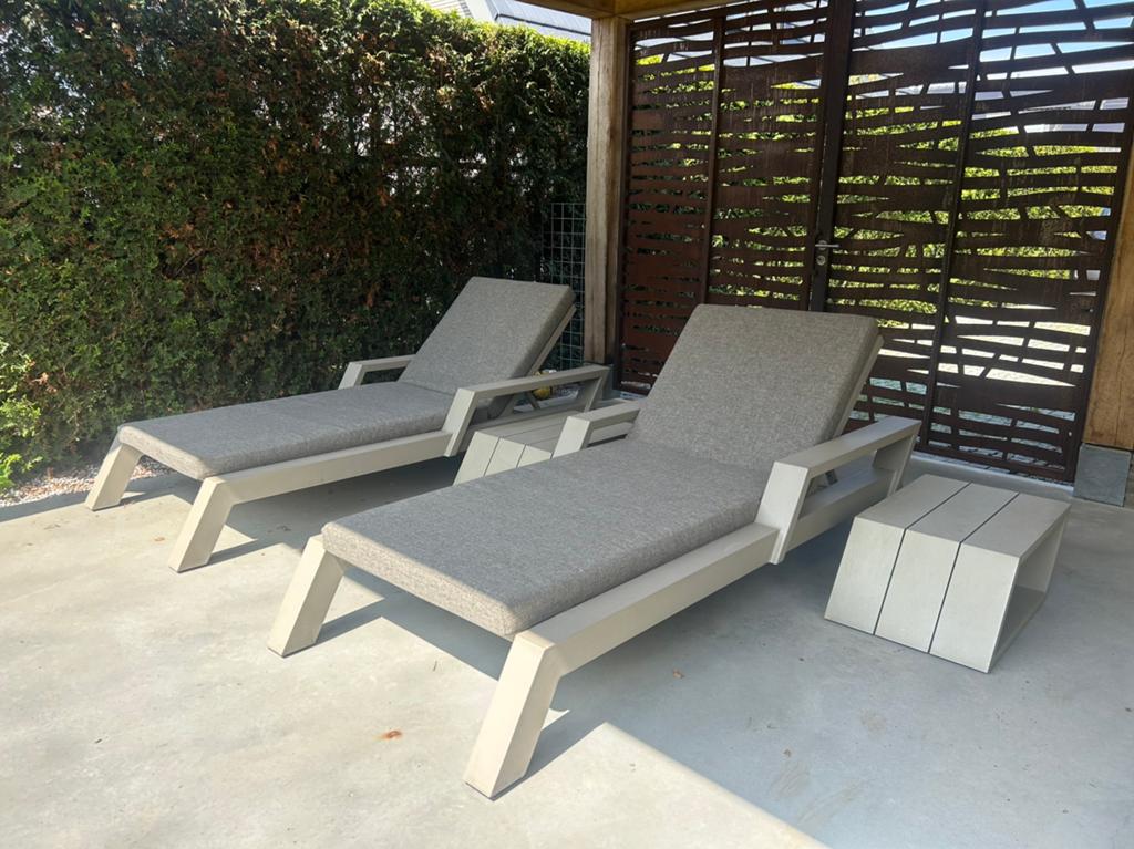 Borek Viking lounge / ligbedden 2x, Tuin en Terras, Ligbedden, Ophalen, Zo goed als nieuw
