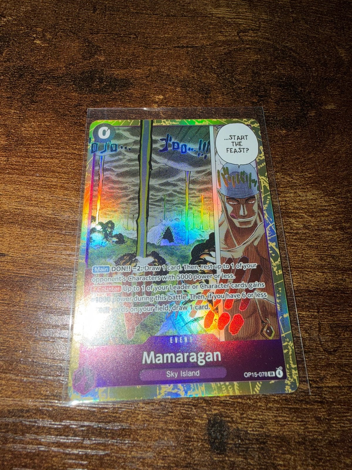 One Piece TCG OP15-078 Event Mamaragan Sky Island - bandai, Hobby en Vrije tijd, Verzamelkaartspellen | Magic the Gathering, Ophalen of Verzenden