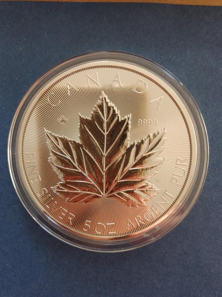 5 oz Grand Maple Leaf 2026, Ophalen of Verzenden, Zilver