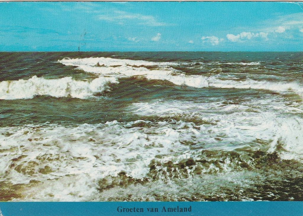 AMELAND Branding Groeten, Verzenden, 1960 tot 1980, Gelopen, Waddeneilanden