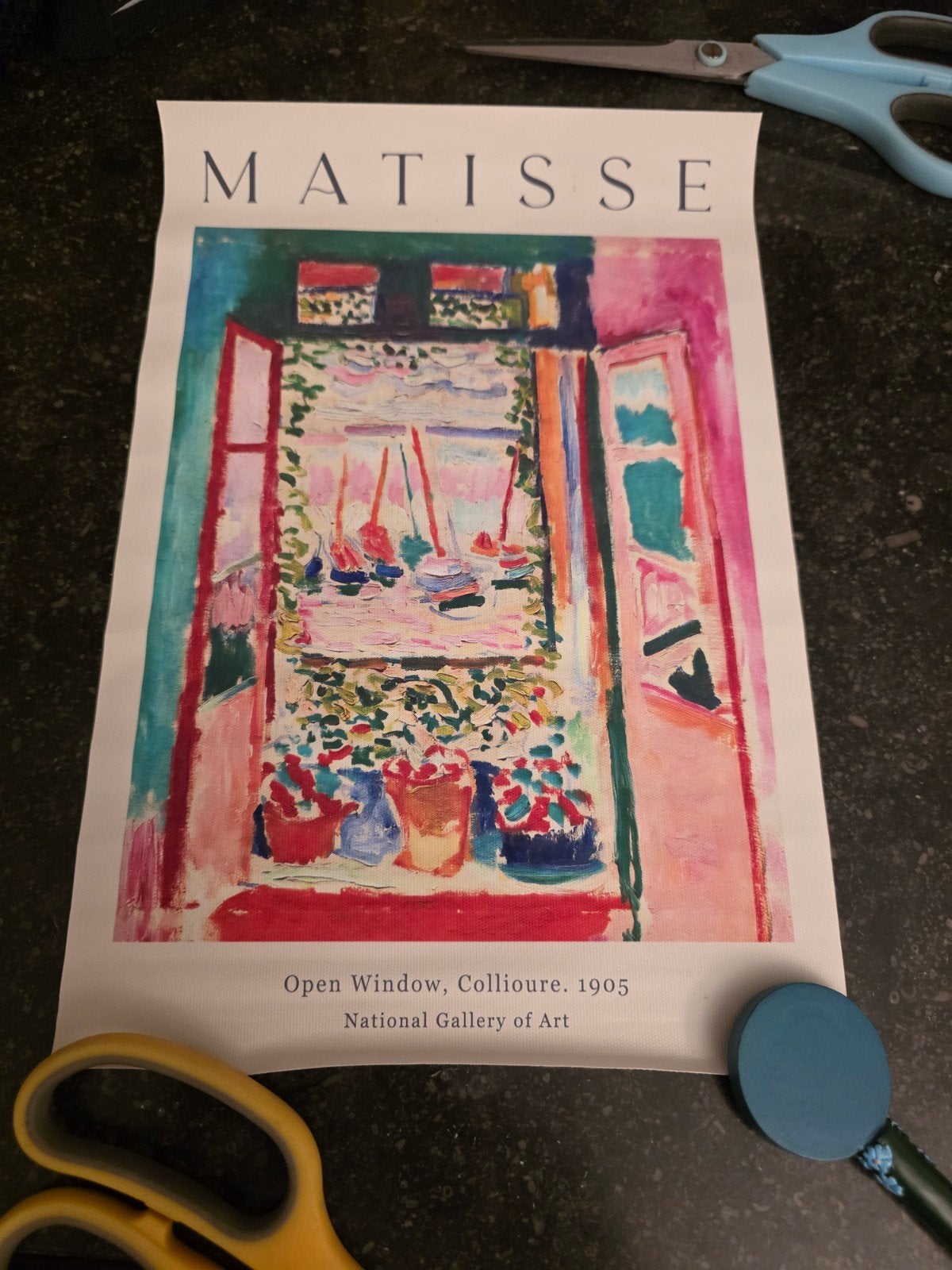 Matisse 'Open Window, Collioure' Poster, 50 – 75, Minder dan 50 cm, Oorspronkelijke maker, Ophalen of Verzenden