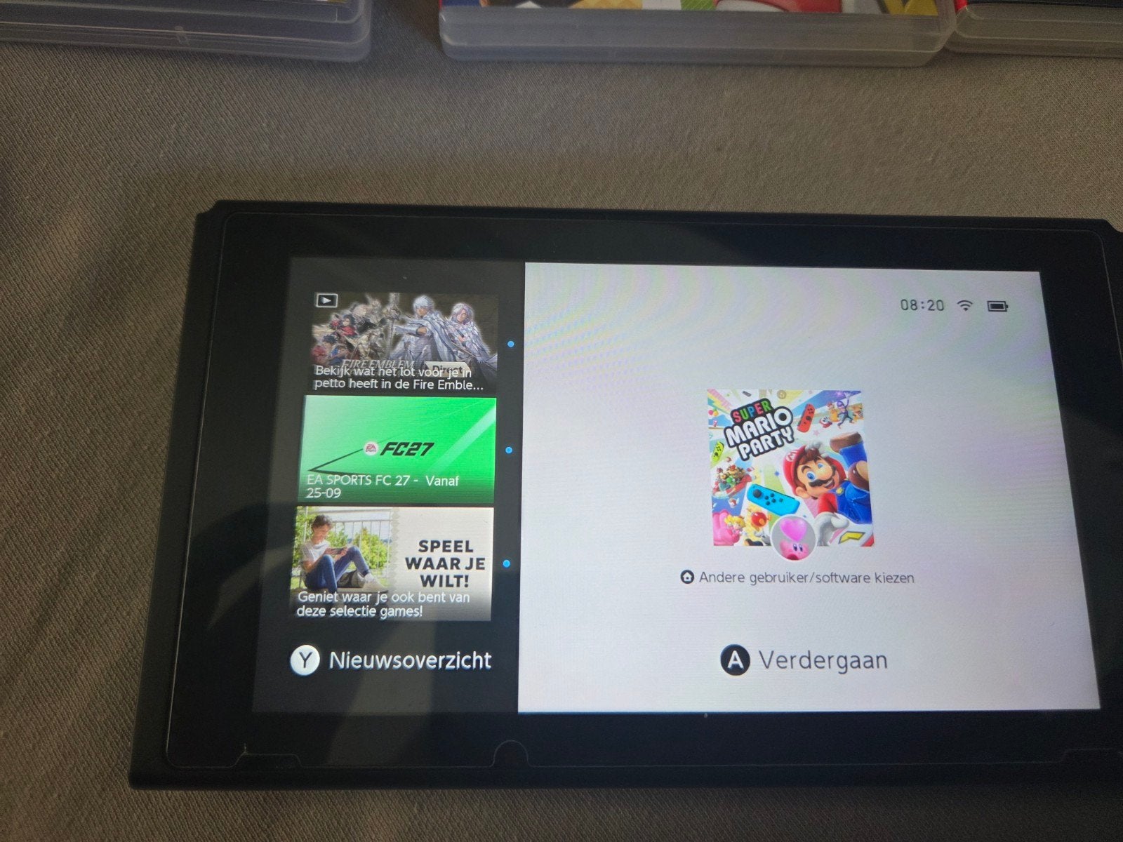 Nintendo Switch met SD kaart, spellen en accessoires, Ophalen, Met games, Zo goed als nieuw, Switch Original