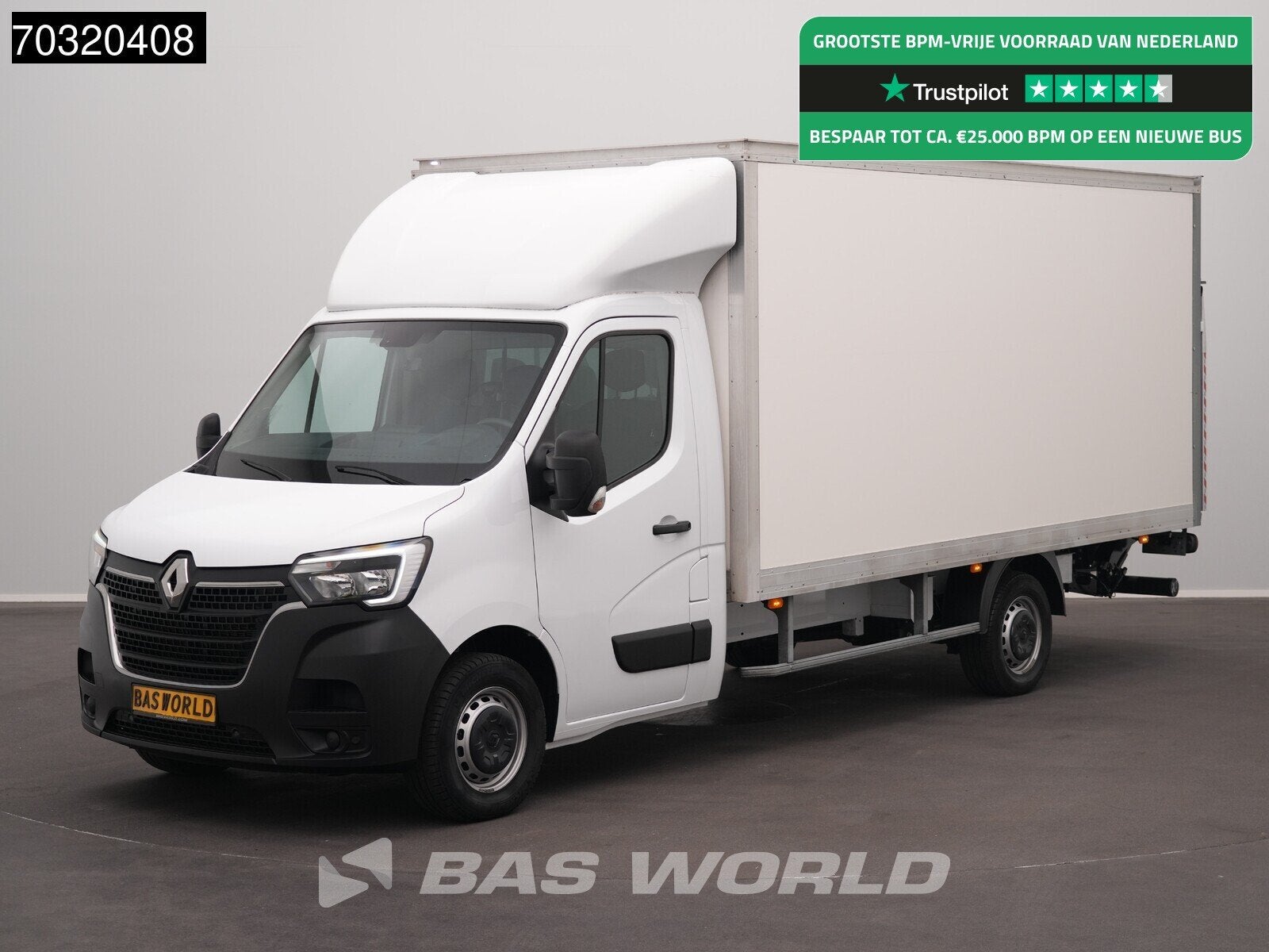 Renault Master 145PK Laadklep Bakwagen LED Navi Airco Cruise, 145 pk, Stof, Gebruikt, Euro 6