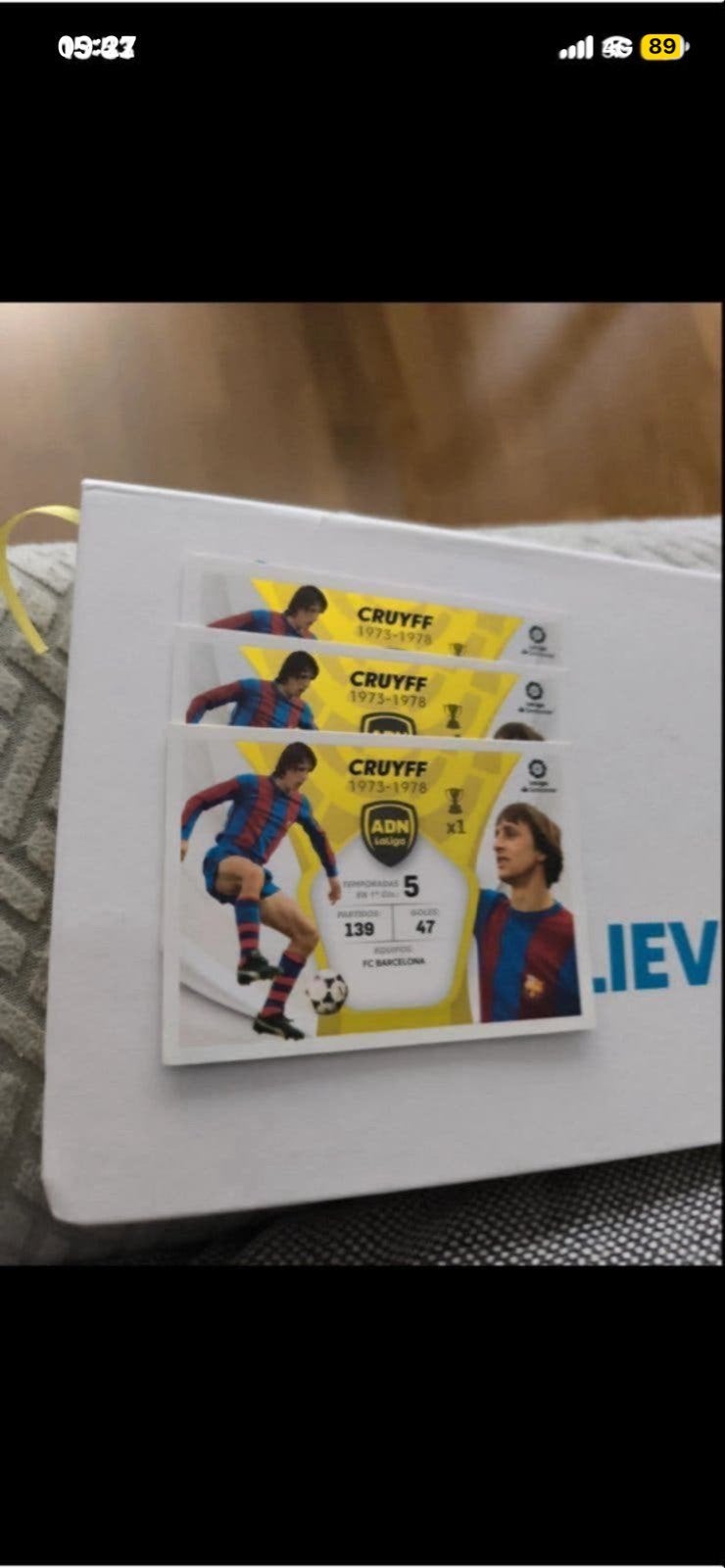 Johan Cruijff Voetbalplaatjes - FC Barcelona 1973-1978, Verzamelen, Ophalen of Verzenden, Zo goed als nieuw, Buitenlandse clubs