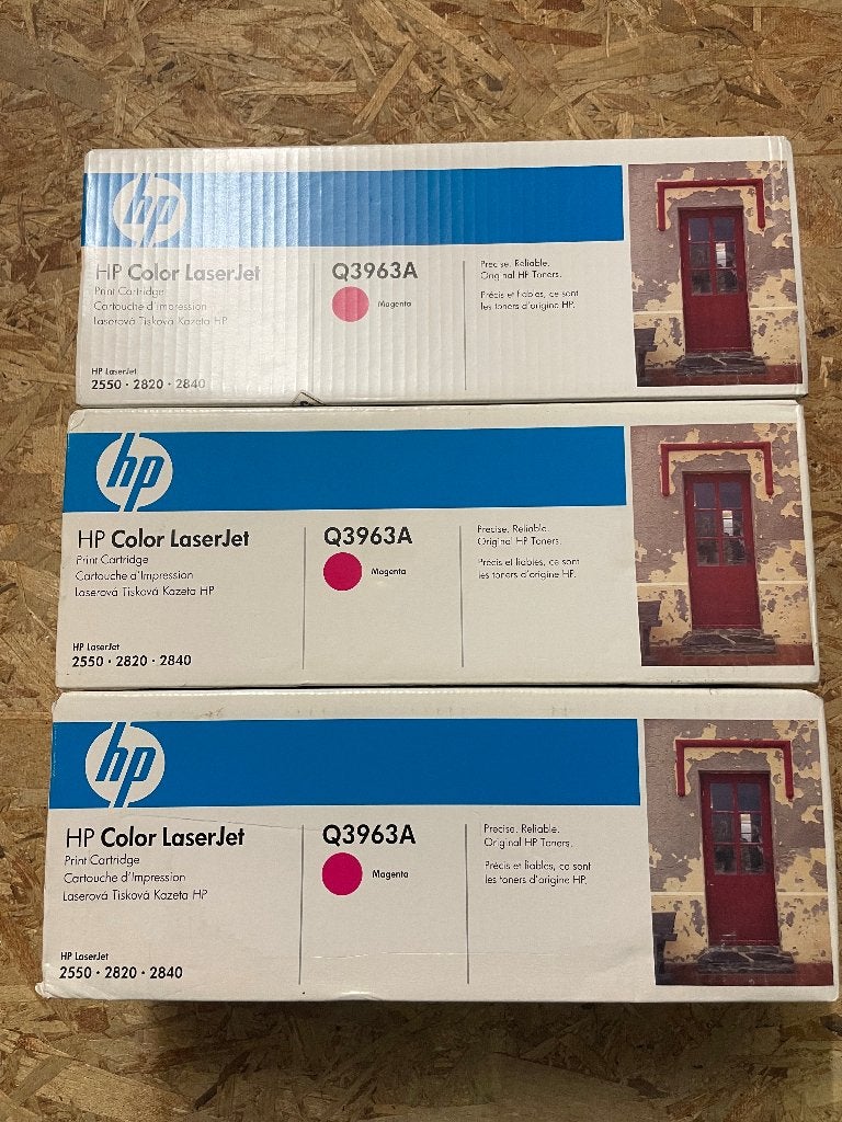3 toners HP 3963A (HP 122A) magenta voor de HP 2550/2820/284, Ophalen of Verzenden, Nieuw, Toner, HP (ORIGINEEL)