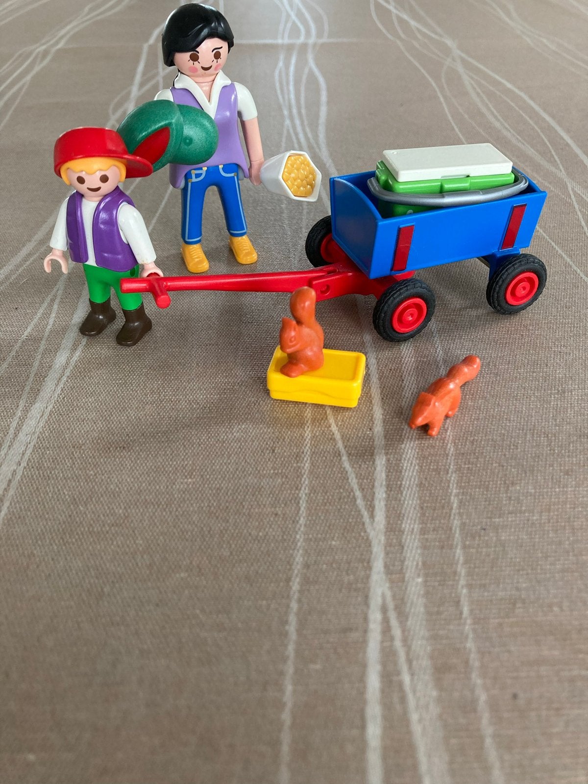 Playmobil bolderwagen met dieren., Kinderen en Baby's, Ophalen of Verzenden, Zo goed als nieuw
