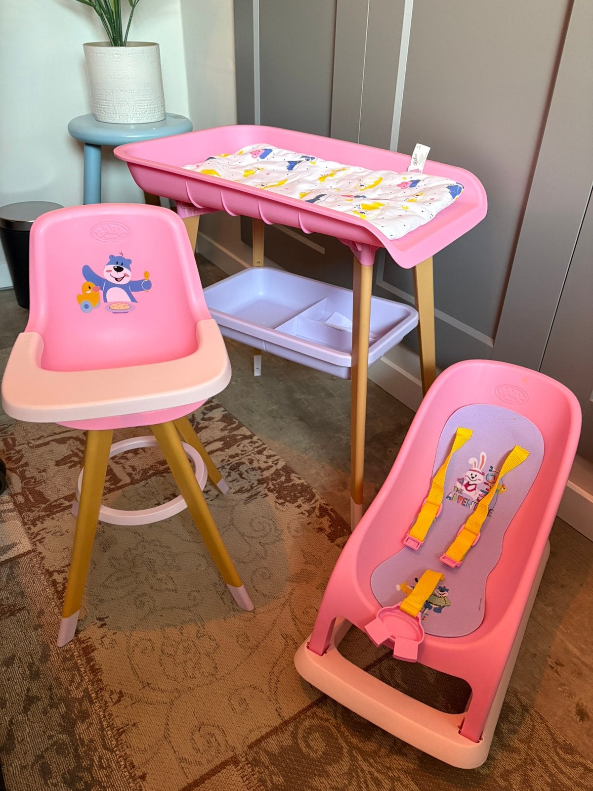 Baby Born commode, wipstoel en kinderstoel, Kinderen en Baby's, Ophalen, Zo goed als nieuw, Babypop