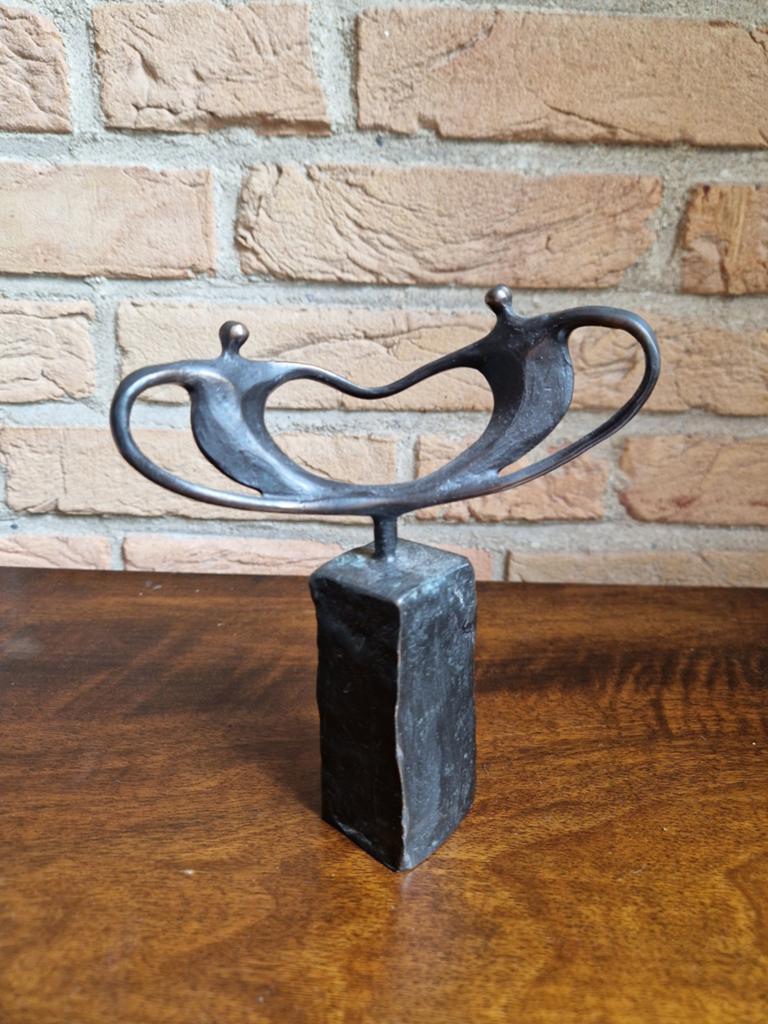Corry Ammerlaan Abstract Beeld Bronslook Vintage, Antiek en Kunst, Antiek | Kandelaars, Ophalen
