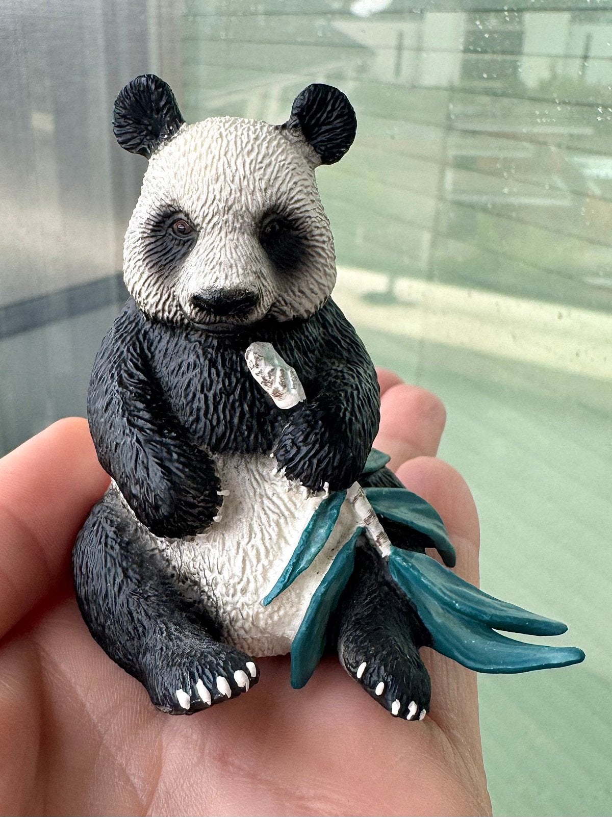 Schleich Panda 14664 Zittend met Bamboe (verzamelfiguur), Verzenden, Gebruikt