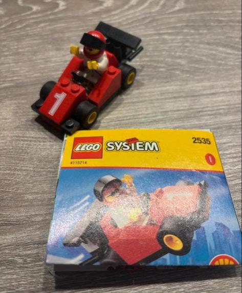 LEGO Formule 1 Raceauto Set 2535 met Coureur, Gebruikt, Lego, Ophalen of Verzenden, Compleet