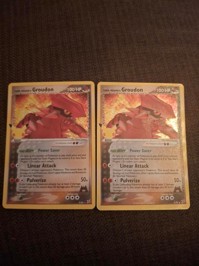 Team Magma's Groudon, Hobby en Vrije tijd, Verzamelkaartspellen | Pokémon, Zo goed als nieuw, Meerdere kaarten, Ophalen of Verzenden