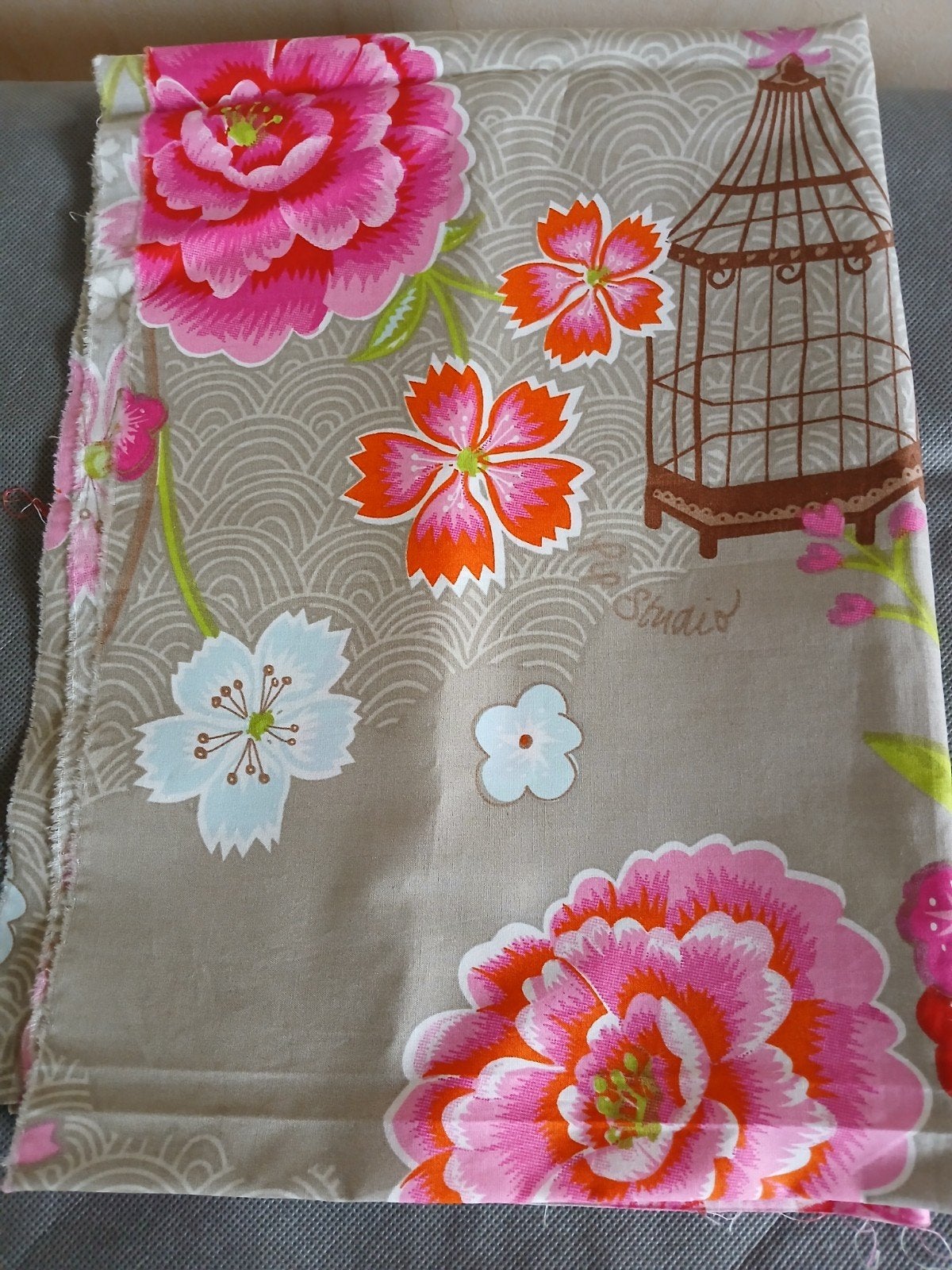 Lap stof Pip Studio, Hobby en Vrije tijd, Stoffen en Lappen, 120 cm of meer, Beige, Nieuw, Ophalen of Verzenden