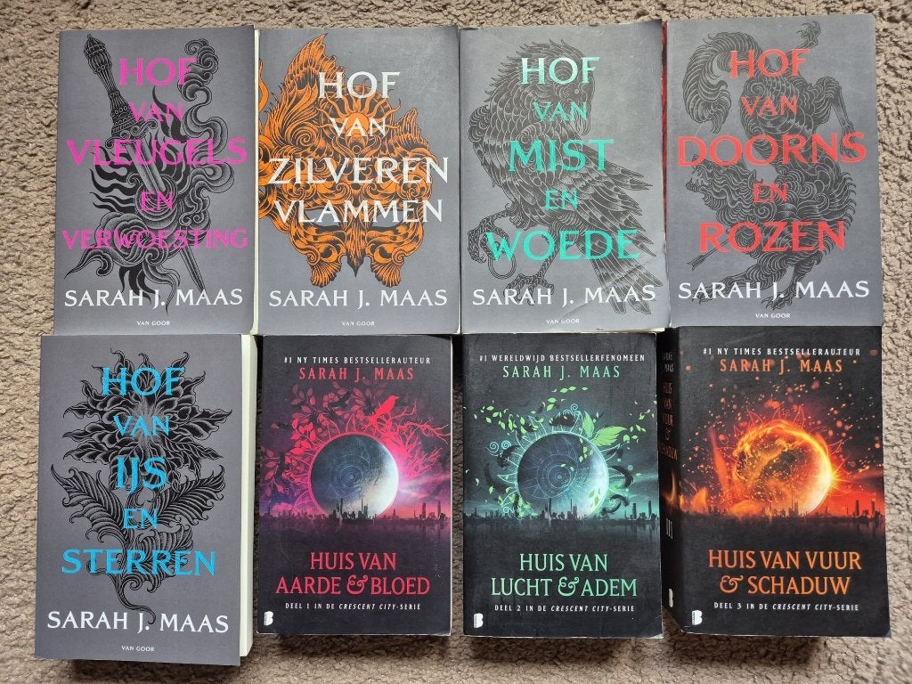 100 + BOEKEN FANTASY MARTIN MEYER SARAH J. MAAS, Ophalen of Verzenden, Gelezen