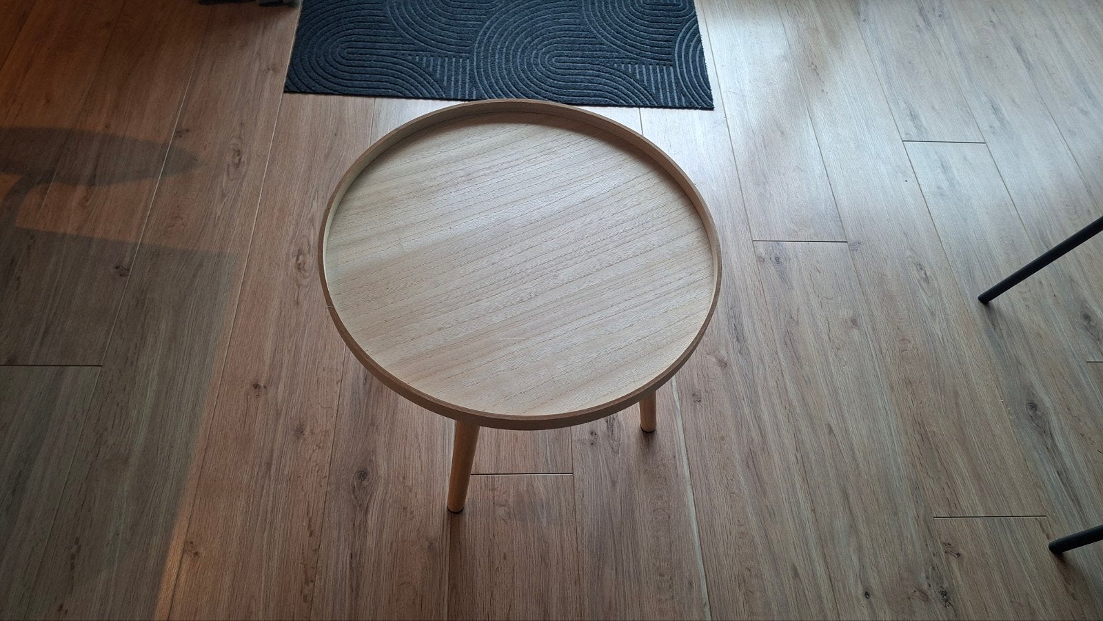 Bijzettafel als nieuw, 45 tot 60 cm, Minder dan 55 cm, Rond, Ophalen of Verzenden