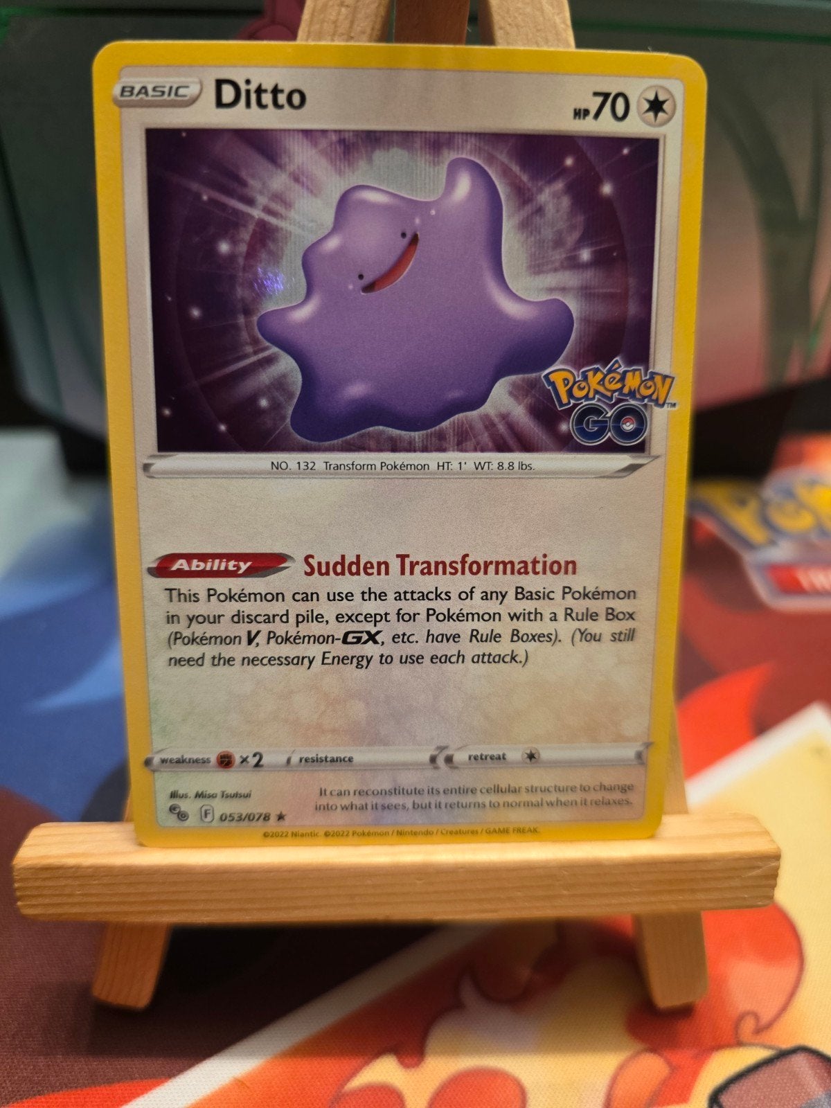 Pokemon Go Ditto Holo 051/078, Verzenden, Zo goed als nieuw, Losse kaart, Foil