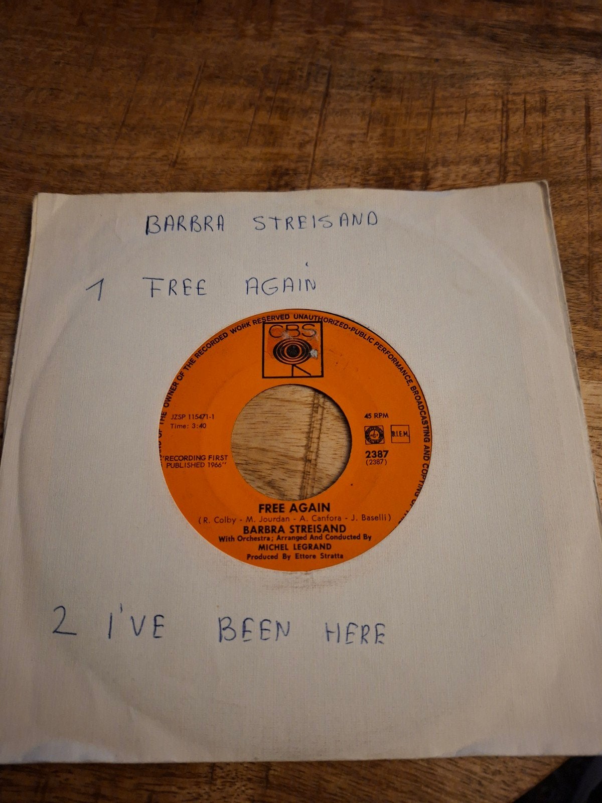 Barbra Streisand  / free again, Ophalen of Verzenden, Zo goed als nieuw, Pop
