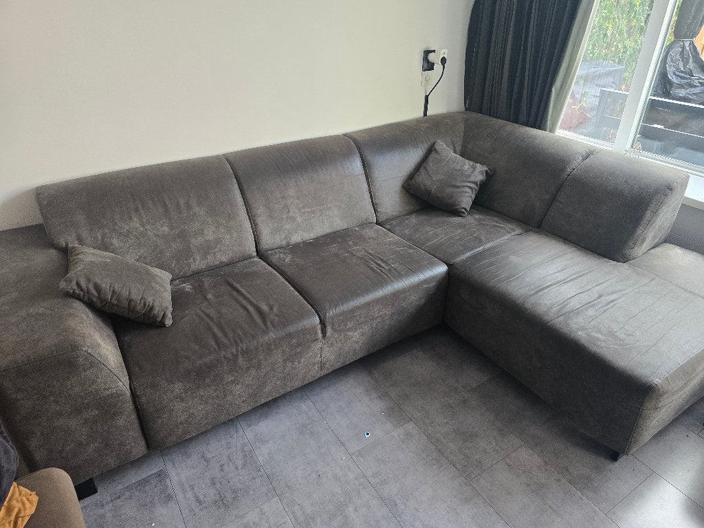 Te koop hoekbank, Huis en Inrichting, Ophalen, Gebruikt, 150 tot 200 cm, Hoekbank