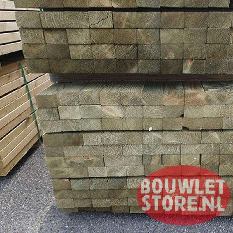 Vuren balken 50x75mm | Geschaafd | Geïmpregneerd | vurenhout, Geïmpregneerd, 25 tot 50 mm, Nieuw, Ophalen of Verzenden
