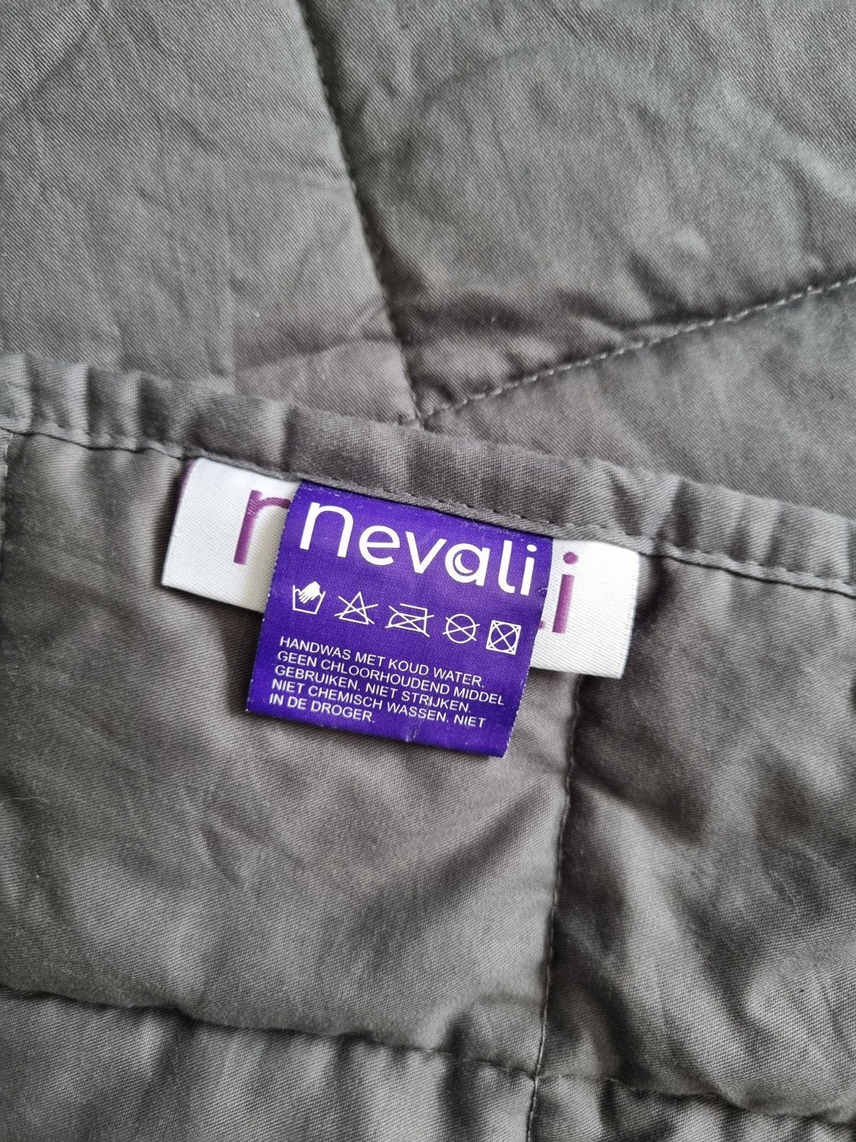 Nevali verzwaringsdeken, 9 kg, Ophalen, Eenpersoons, Grijs, Deken of Dekbed