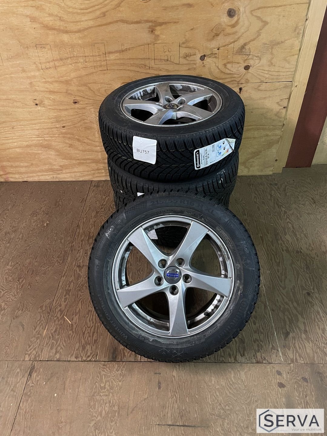 Volvo “Hera” wielen met Continental/Nokian winterbanden, Ophalen, Gebruikt, -, Banden en Velgen