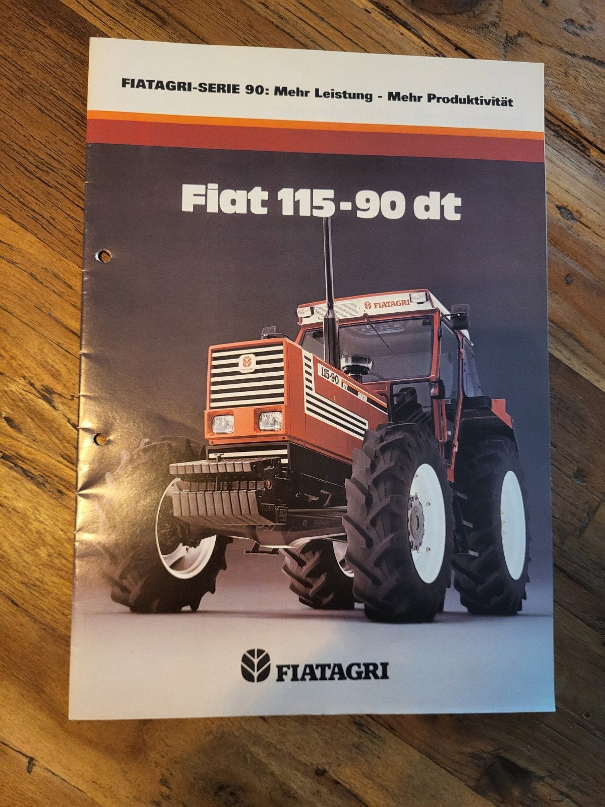 tractor folder Fiat 115-90 DT Fiatagri, Ophalen of Verzenden, Zo goed als nieuw