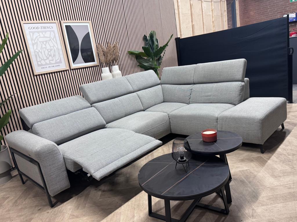 ZGAN Home Center Elektrische Hoekbank - Grijs - 282 x 225