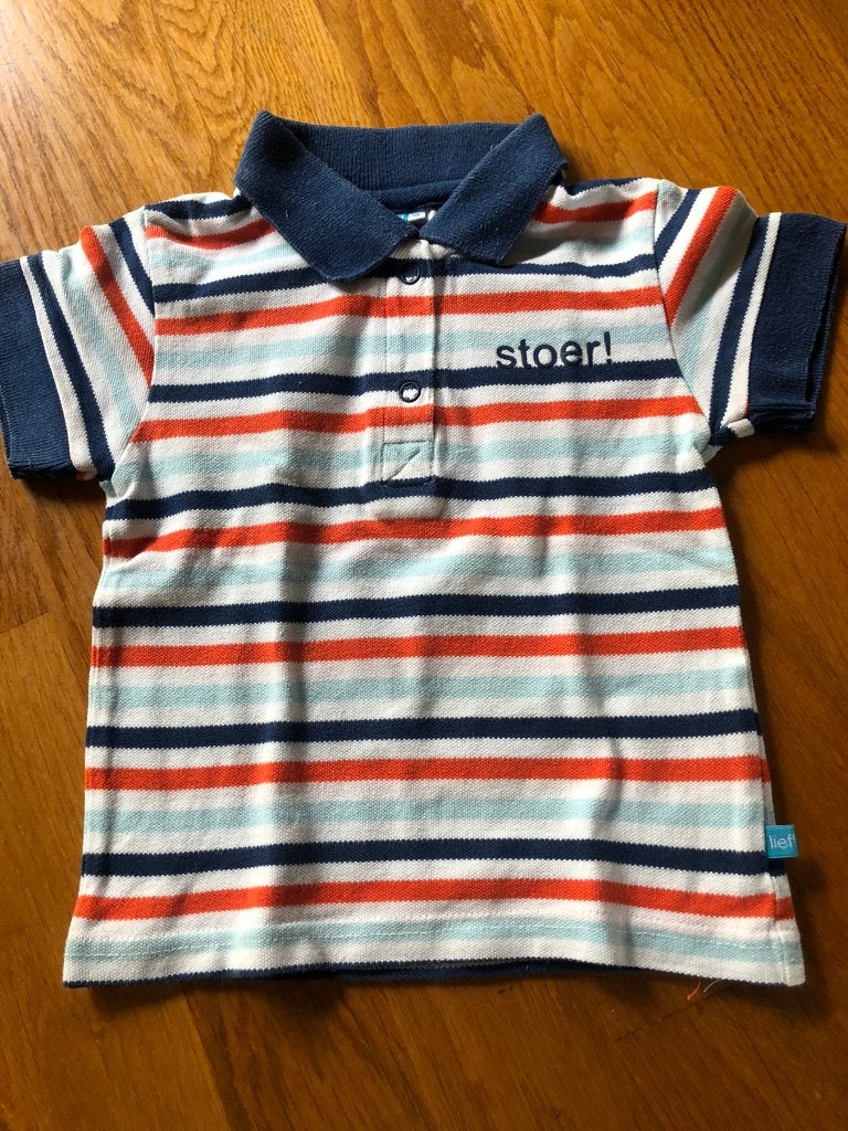 polo shirt maat 98, Lief!, Ophalen of Verzenden, Zo goed als nieuw, Shirt of Longsleeve